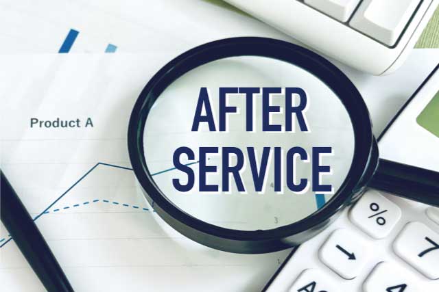 アフターフォロー